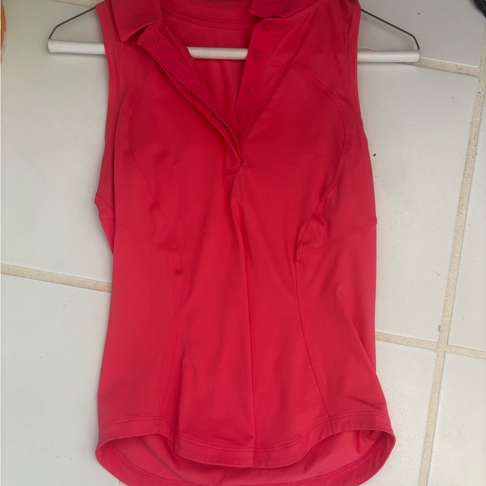 Lululemon Athletica Red Sleeveless Tank Top